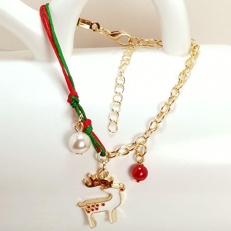 Festive Christmas Bracelets with Santa, Tree, Snowflake, Reindeer, and Snowman Charms