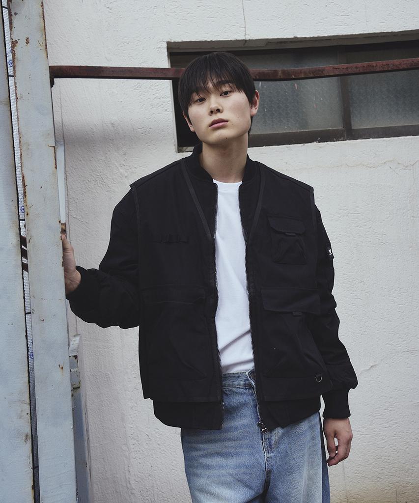 Phenix Multi Out-Pocket Ma-1 Bomber Jumper [Black]