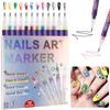 Nail Art Pen Set - Colored Hand-painted Nail Stringing Pens Graffiti Nail Painting Pens for Dots and Line Drawing