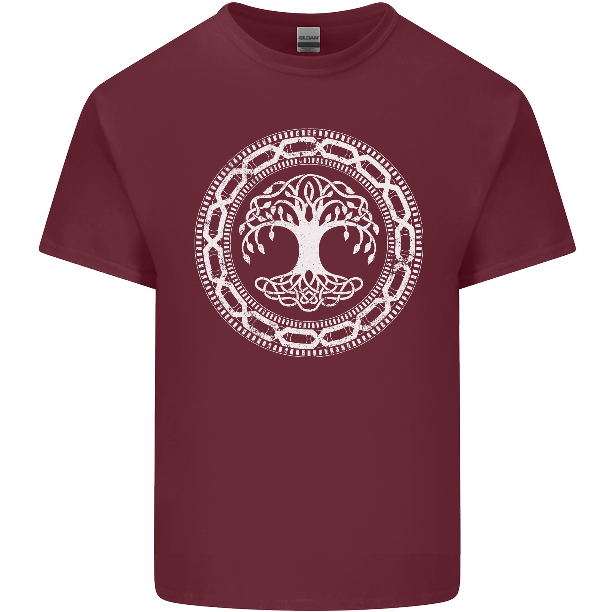 Viking Symbol Yggdrasil White Gym Unisexs Light Cotton TShirt S