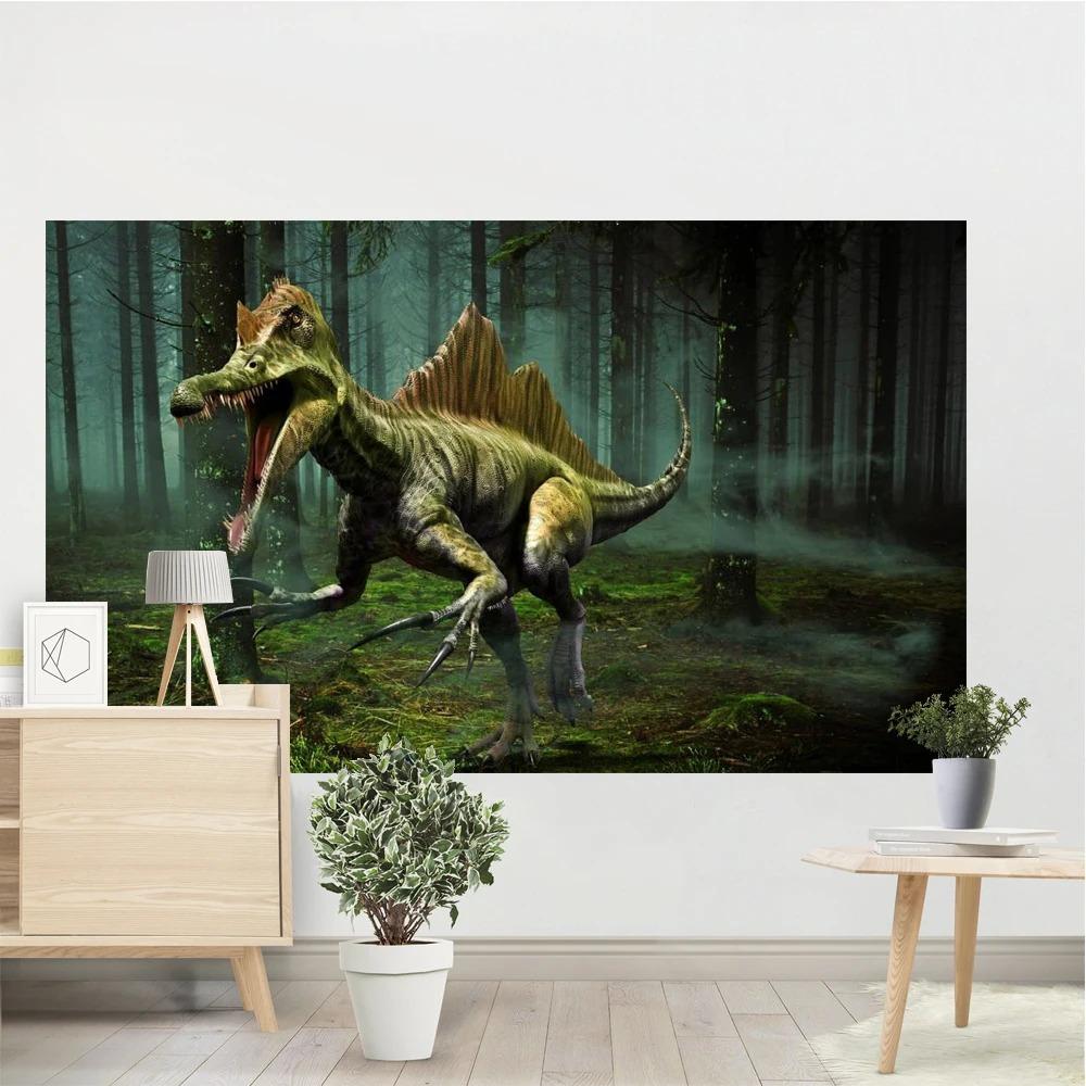 Парк динозавров Динозавр Гобелен Спальня Гостиная Гобелен Домашнее украшение стены — фото 7