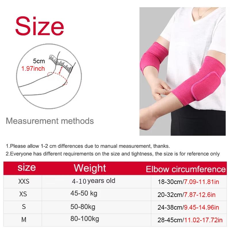 2Pcs Breathable Elbow Braces Thick Sponge Elbow Pad Compression Sleeve for Sport Volleyball Basketball Pain Relief Elbow Support