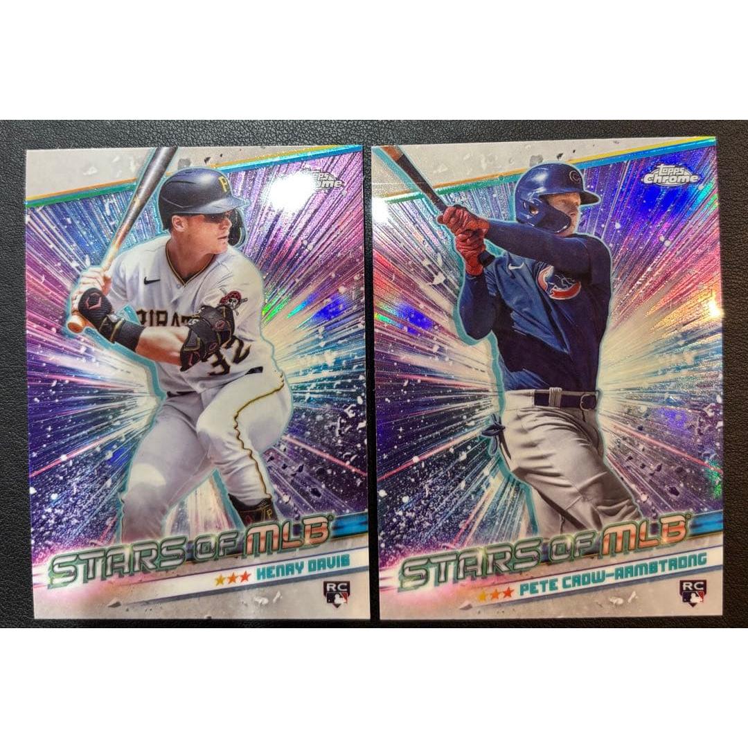 Used Topps Chrome Stars of MLB P-C-A 2 Piece Set RC