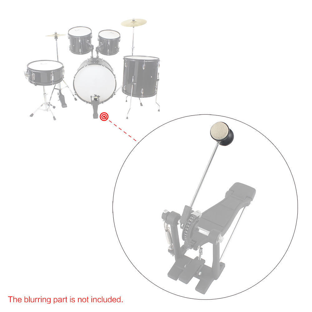 Trumpedal Ull Filt Rostfritt Stål Handtag 1st Instrument Tillbehör Del Hög kvalitet