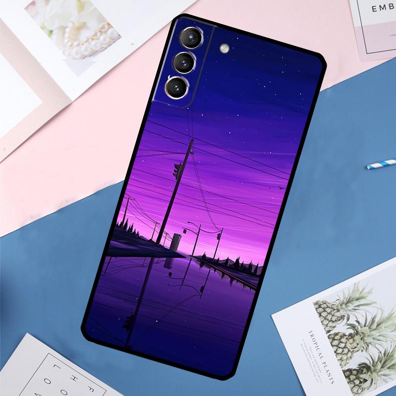 

Фиолетовый Эстетичный Чехол Для Samsung Galaxy S25 Ultra S21 S22 S24 S23 Ultra S9 S10 Plus S21 FE S25 FE Задняя Крышка Galaxy S10