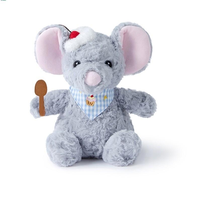 Cute Chef Cartoon Hat Apron Swimming Circle Mouse Design Plush Toy Pendant Doll