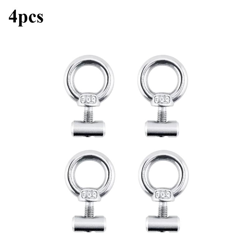 2/4/8Pcs Awning Rail Stoppers Stops Motorhome Campervan Caravan Silver Stainless Steel M4 X 12mm X 6mm Diameter Camper RV Parts