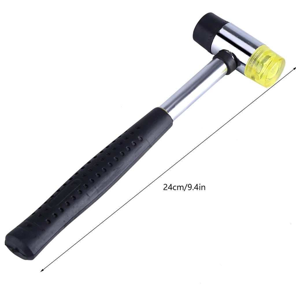 Steel Ring Mandrel & Nylon Face Mallet Sizing Jewelry Making Forming Hammer Tools Rubber Hammer