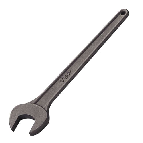 TOP Industrial (TOP) RS-24 Open-End Wrench, Round, 24mm Diameter, Forged, Heavy-Duty, for Machinery, Equipment, and Piping, Made in Tsubame-Sanjo, Jap