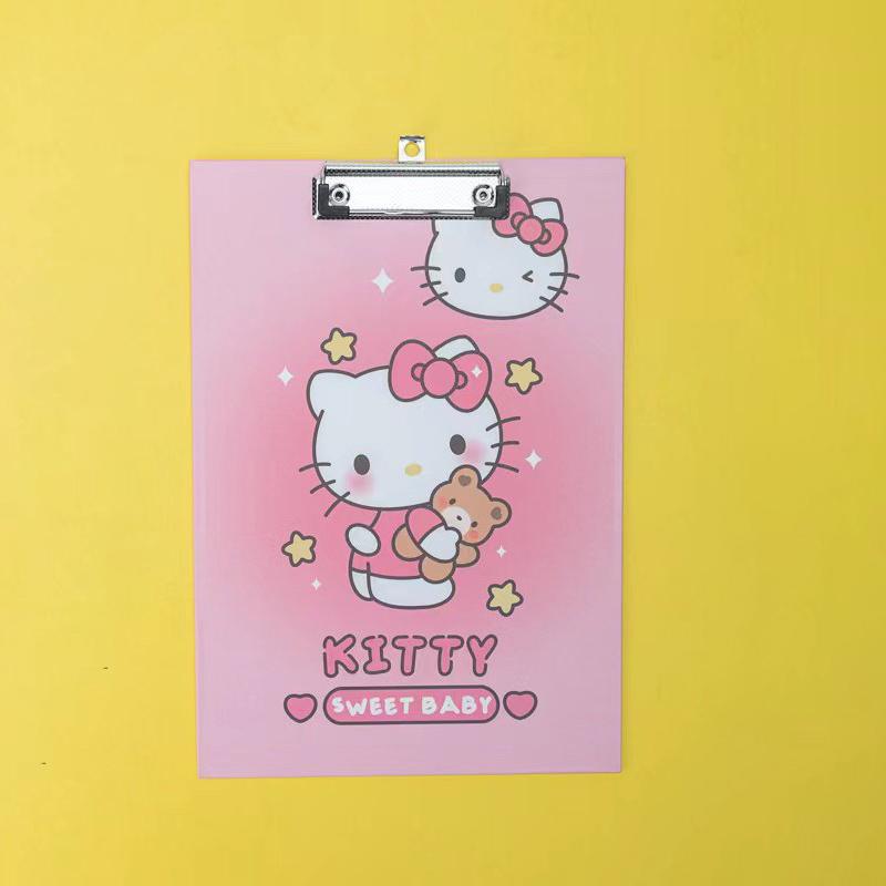 

Cinnamoroll Sanrio Board Clip Kawaii Anime Mymelody Kuromi Files Test Papers Writing Hard Pad Cartoon Cute Sweet Birthday Gift