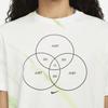 Nike Abbigliamento Sportivo Fantasia Geometrica Casual Girocollo Manica Corta T-Shirt Uomo Top Bianco DQ1077-100