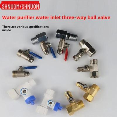 Water Purifier 3-Way Valve: 2/4 Point Pipe Conversion Joint, 424 Integrated, 434 Split Ball Valve
