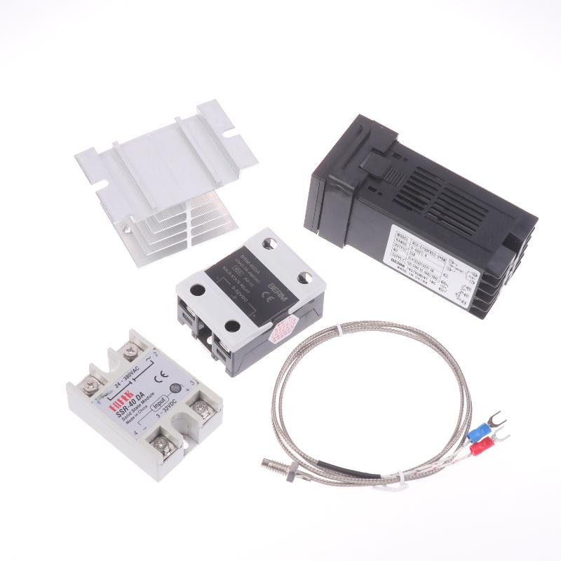 REXC100 PID Controller Set K Type Probe 25A 40DA SSR Relay for Greenhouse Temperature Control and Egg Incubator