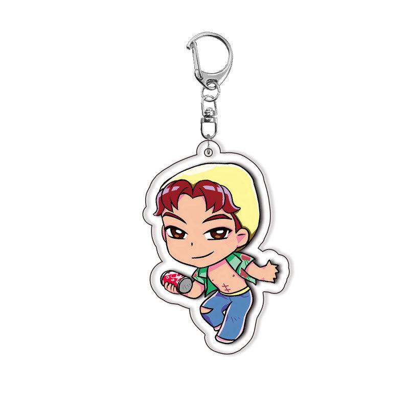 Kpop Dämonenjäger Geburtstag Schlüsselanhänger Fans Tasche Schlüsselanhänger Dämonen Huntrix Kpop Schlüsselanhänger Geschenke für Partygäste Kpop Krieger Schlüsselanhänger