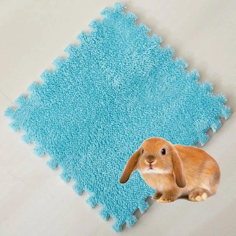 4/10 Pezzi Tappetino per Gabbia Coniglio Porcellino d'India Articoli per Piccoli Animali Impermeabile Antiscivolo Tappetino da Cuccia Altamente Assorbente Tappetino Assorbi Pipì per Sonno Animale Domestico