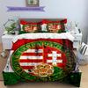Hungary National Football Team  Pattern Bedding Quilt Set  Home Decoration  Gift (1 * duvet cover + 2 * pillowcase  without core)