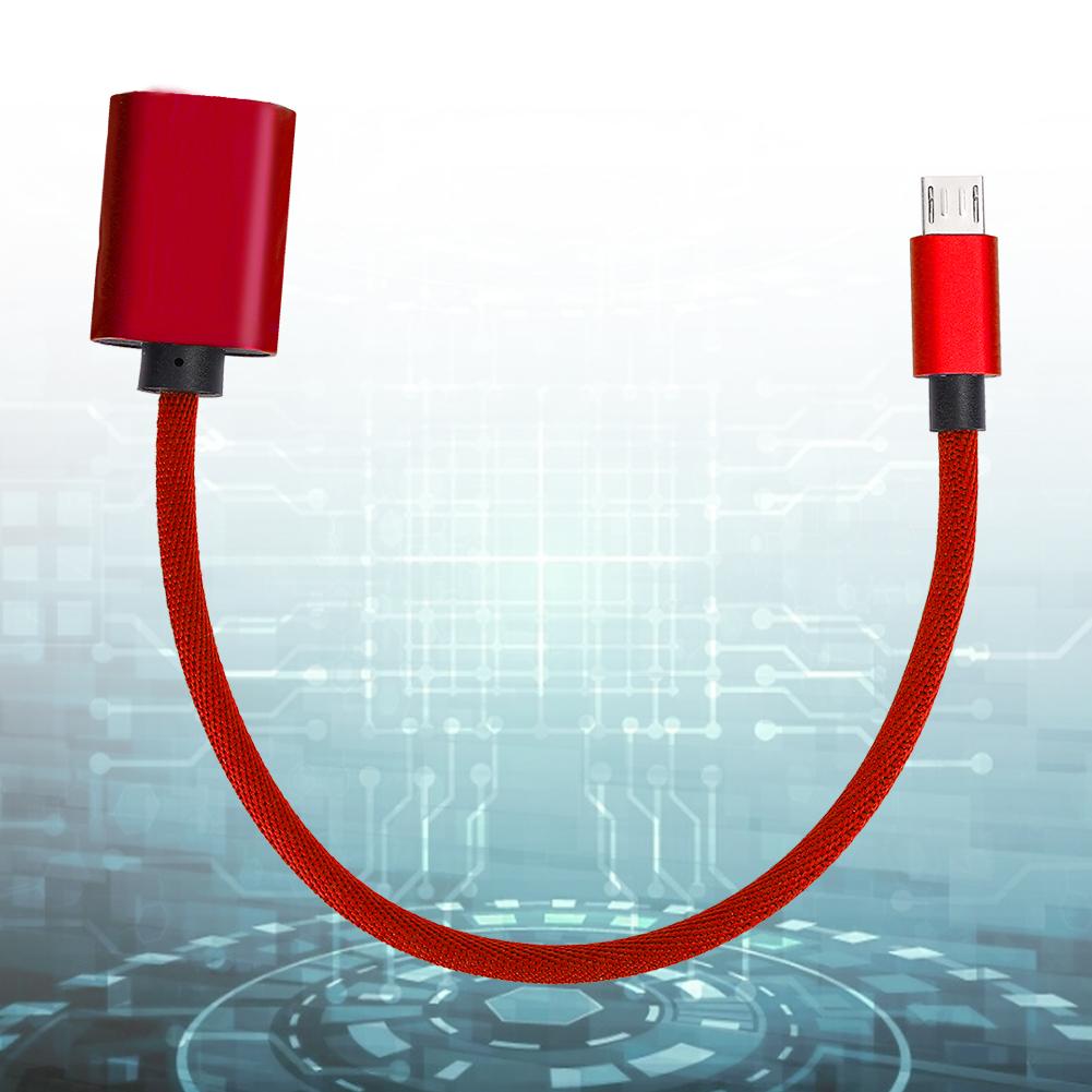 Typ C OTG Datenkabel USB-Adapter OTG-Adapter Konverter Micro-USB-Kabel AUX-Audiokabel-Adapter für Android(rot )