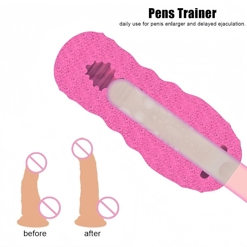 Male Masturbation Cup Realistic Vagina Pocket Cat Glans Penis Training Oral Sex Portable Sucking Airplane Cup Male Sex Toy