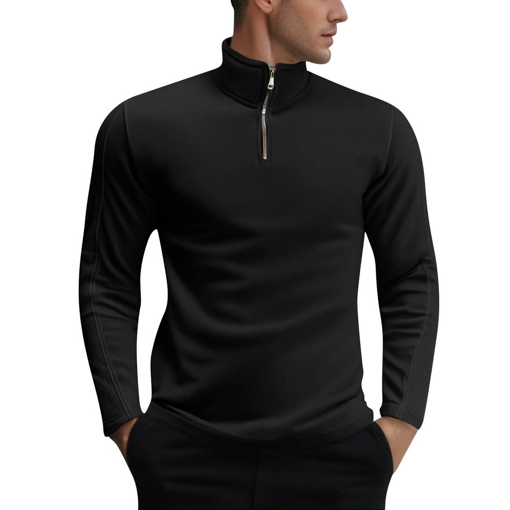 Ανδρικό μοντέρνο μπουφάν με όρθιο γιακά, ζεστό τζάκετ ορειβασίας, φλις μπουφάν