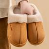 New Winter Warm Couple Style Concise Fluffy Slippers Women Men Non-slip Soft Cosy Slides Indoor Mule Ladies' Home Cotton Shoes
