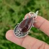 Daughters Day Sale Pear Crazy Lace Agate Stone Mother Wedding Pendant 925 Silver