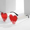 A Pair Of Pc New Trend Personalized Sunglasses Love Tears Water Drops Love Tears Metal Rimless Trimming Sunglasses