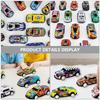 30Pcs Pull Back Small Car Crash Resistant Cartoon Cars for Miniature Desktop Decor Playthings Fun Gift Pull Back Car