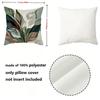 Boho Tropical Leaf Print Throw Pillow Covers Pattern Cushion Cover Suitable For Sofa Bedroom Car Pillow Cover