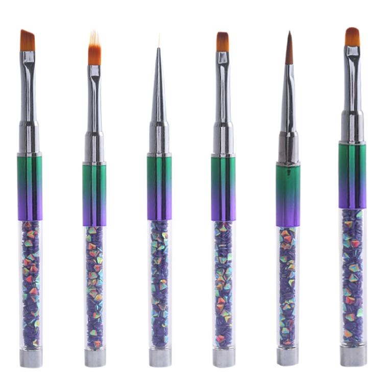 

6Pcs Nail Art Liner Brushes Set Nail Art Design Brush Pen for Gel Polishing Fine Drawing Small Details Stripping Paintin 1