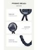 Octopus Handheld Fan with Night Light - Portable, Rechargeable Mini Fan for Stroller or Desktop Use