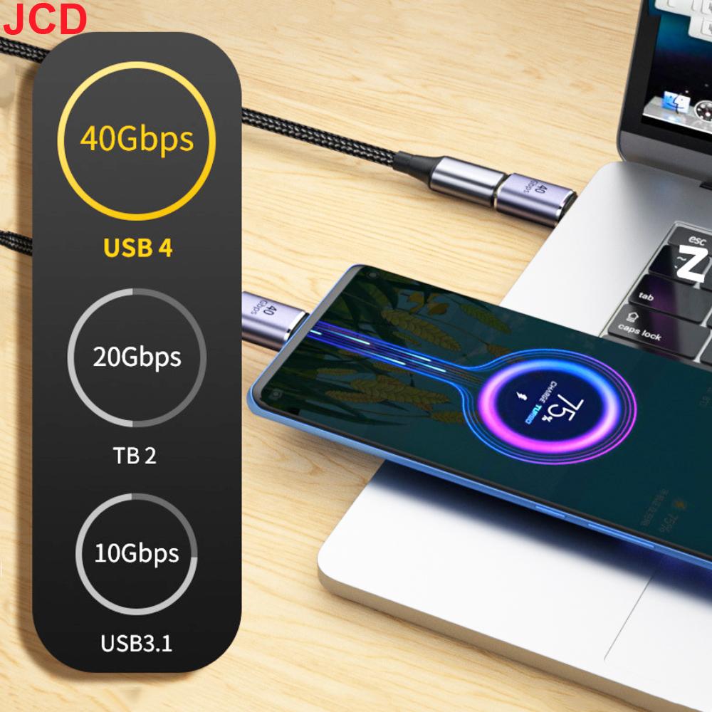USB4.0 40Gbps OTG Type C 90 Degree Adapter 100W 5A USB C To Type C Fast Charging Converter USB C Data Adapter For Macbook 8K60HZ