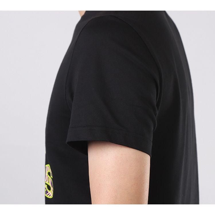 adidas Rundhals Sport Kurzarm T-Shirt Herren Tops Schwarz GK1703