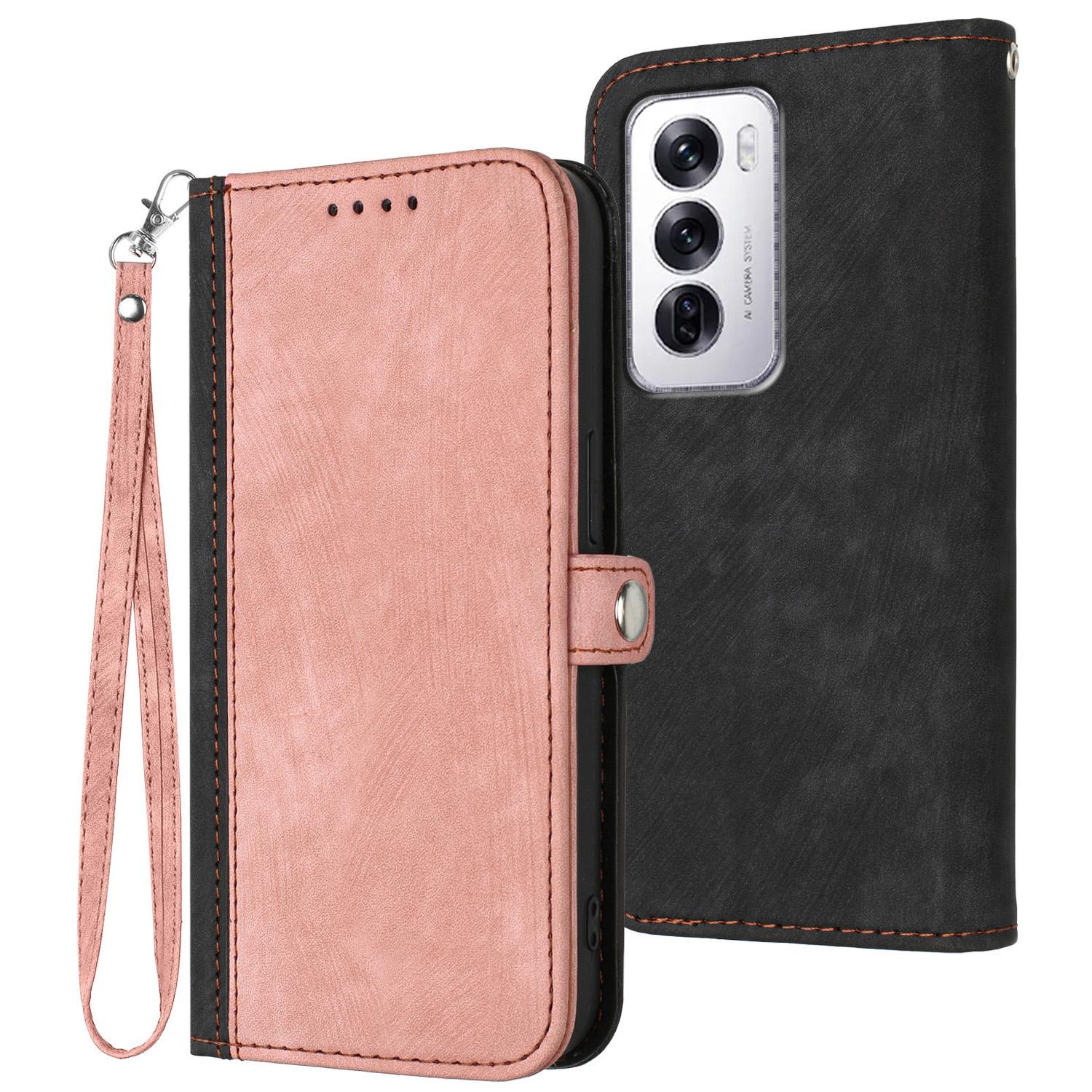 

YX0020 For Oppo Reno12 5G (Global)/Reno12 Pro 5G (Global) Case Phone Leather Cover Pink