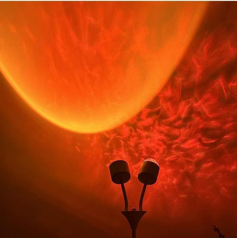 Ripple Dual Sunset Light - Double Head Ambient Floor Lamp for Photography and Live Streaming