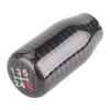 RASTP-New Carbon Fiber Gear Head 5-speed 6-speed Shift Handle Wave Stick Head Gear Head Car Modification Accessories