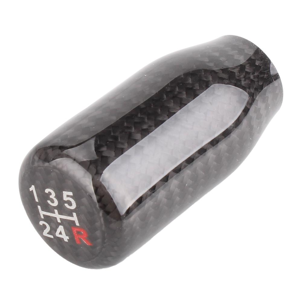 RASTP-New Carbon Fiber Gear Head 5-speed 6-speed Shift Handle Wave Stick Head Gear Head Car Modification Accessories