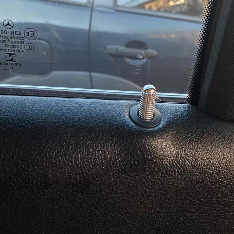 Car Modified Door Bolt Lock Pin Cover For Mercedes Benz C W205 C63 GLC X253 Coupe C292 Amg E W213 Class Accessories