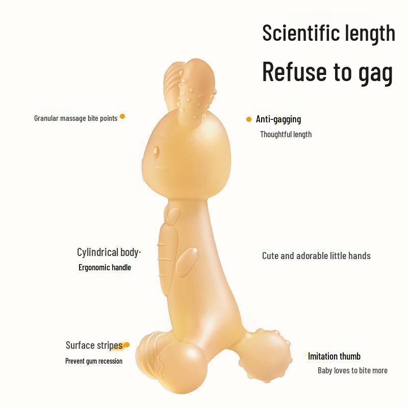 Massaggiagengive in silicone: Giocattolo Bollibile, Antiaderente e Masticabile per l'Esplorazione Orale e il Sollievo dalla Dentizione.