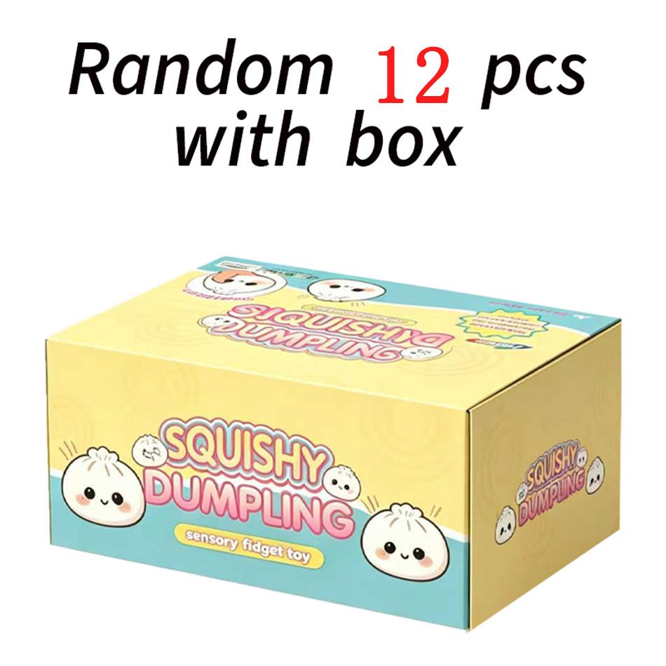 Simulation Dumpling Squishies Blind Box Plush ToyAnimated Characters Mysterious Surprise Box Keychain Children' Gift