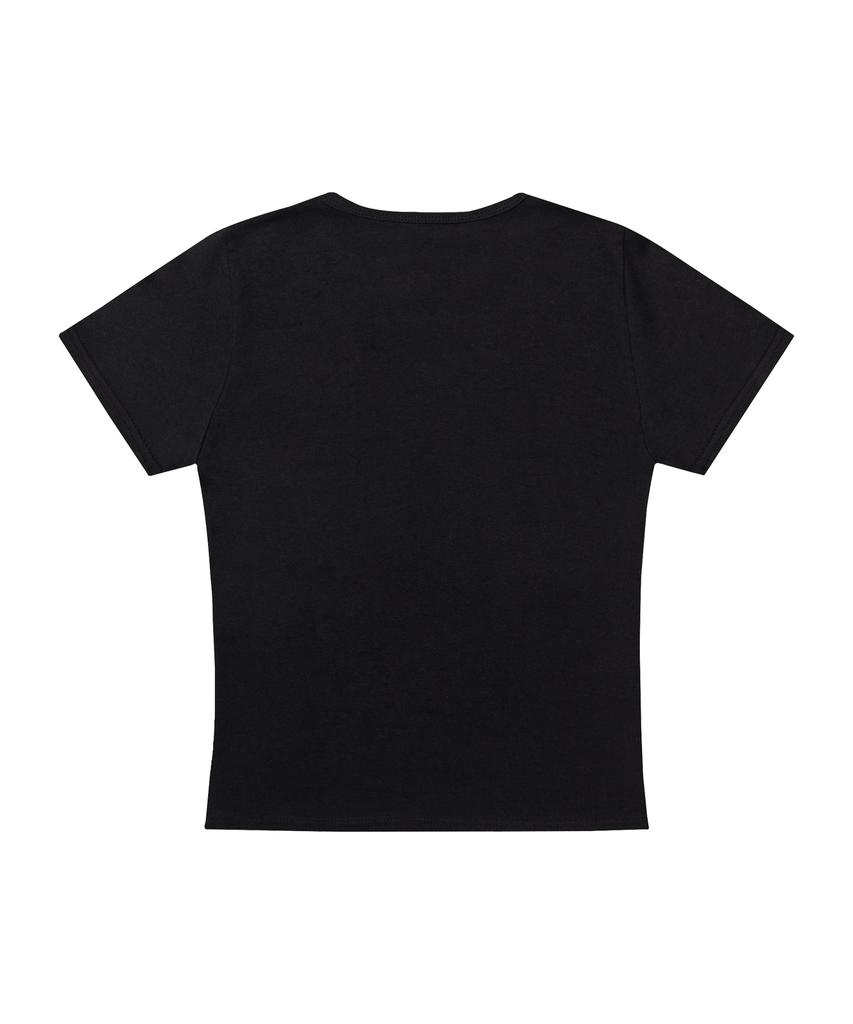 FANCY CLUB Cross Kira Tee (Black) F26Qb054