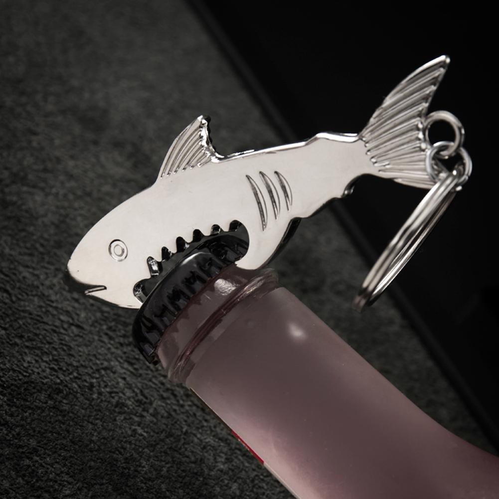 Shark Keychain Bottle Opener Fish Beer Bottle Opener Keychain Charms For Bag Keys Car Keys Accessories Keyring Jewelry Gift
