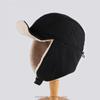 Unisex Winter Warm Fleece Lined Pilot Hat With Ear Protection Outdoor Cycling Cold Weather Use
