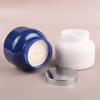 Aromatherapy Candle Handmade Soy Candle Blue White Glass Cup with Lid Aromatherapy Candle Fragrance