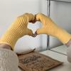 Knitted Wool Woman Winter Gloves Fashion Thicken Half-finger Half Finger Gloves Korean Style Glove Bracers Winter Warm