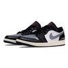 Jordan Air Jordan 1 With Mist Shadow Abrasion Resistant Low top Vintage Basketball Shoes Unisex Black Gray 553558-081(Team73-)