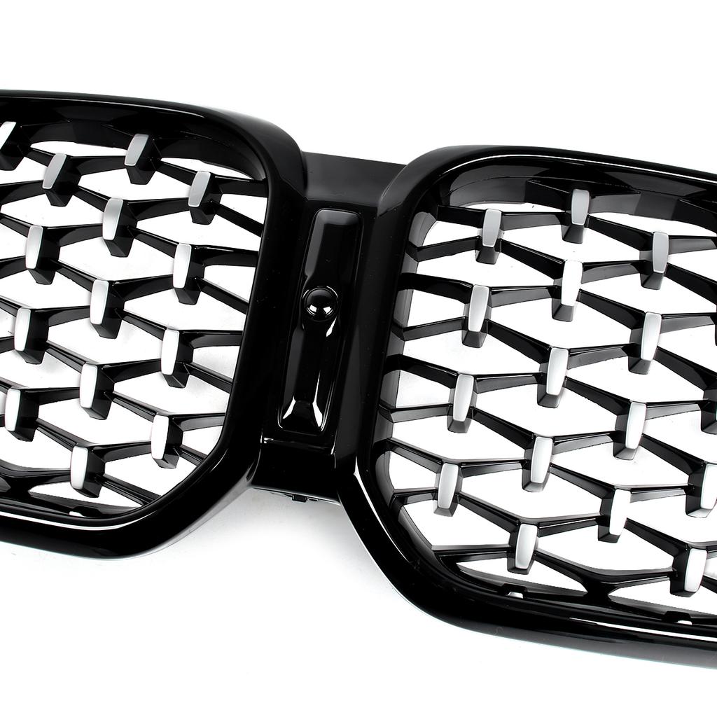 Diamantoptik Frontstoßstange Nierengrill für BMW X3 G01 X4 G02 2022 2023 2024 M40i sDrive20i M Sport Mittelgitter Gitter