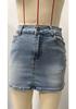 Slanke Casual Elastische Dames Denim Minirok - Gewassen Nieuwe Stijl 2026