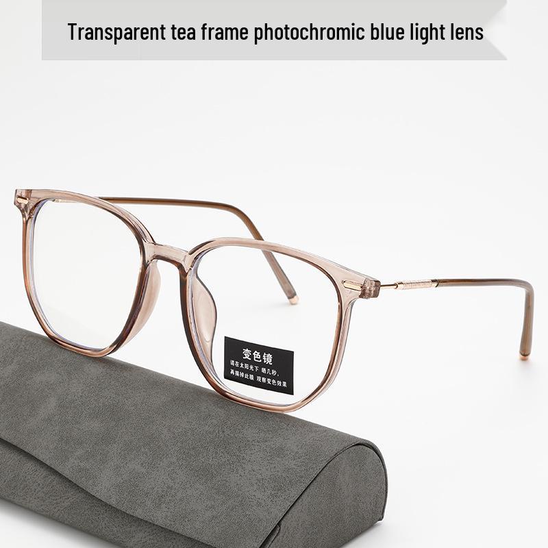 Korean Style Anti-Blue Light Large Square Eyeglass Frames for Men & Women