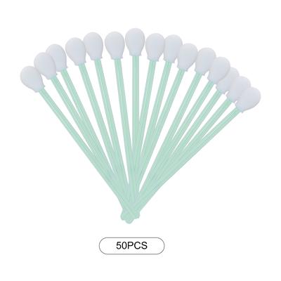 50pcs Anti Static Foam Cleaning Swabs For Printer Disk Lens 18cm