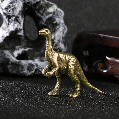 Solid Brass Velociraptor Dinosaur Jurassic Dinosaur Family Small Statue Office Desktop Ornaments Tea Pet Crafts Animal Figurines